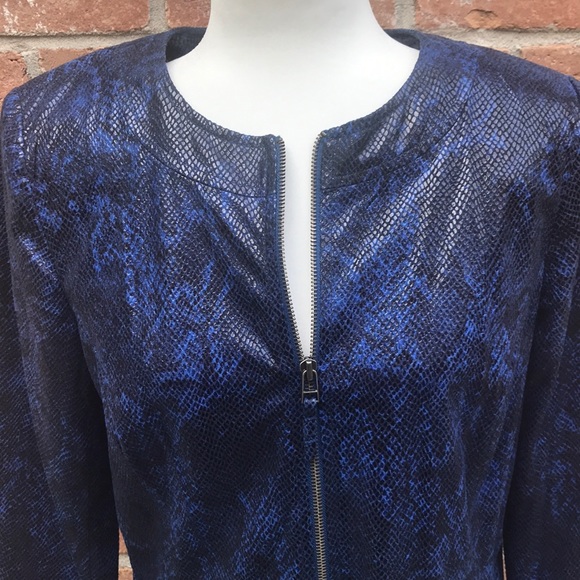 blue snakeskin jacket